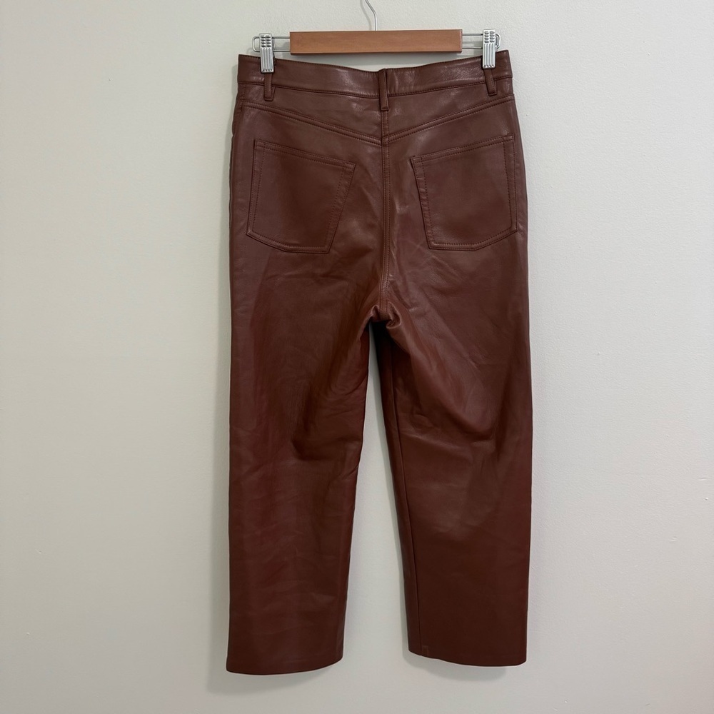 Wilfred Melina Faux Leather Brown Pants - Picture 7 of 8